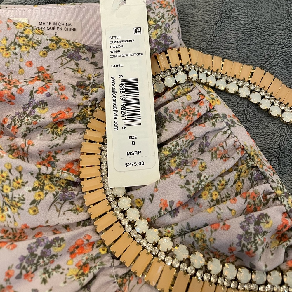 Alice + Olivia Freida Rouched High Midi Skirt